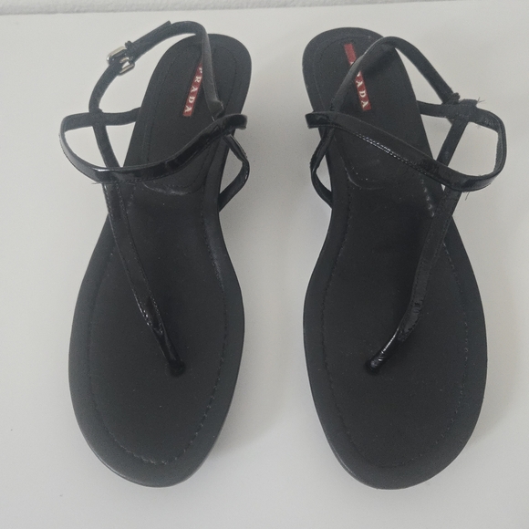 Prada Elegant Black Sandals for Women - Picture 1 of 5